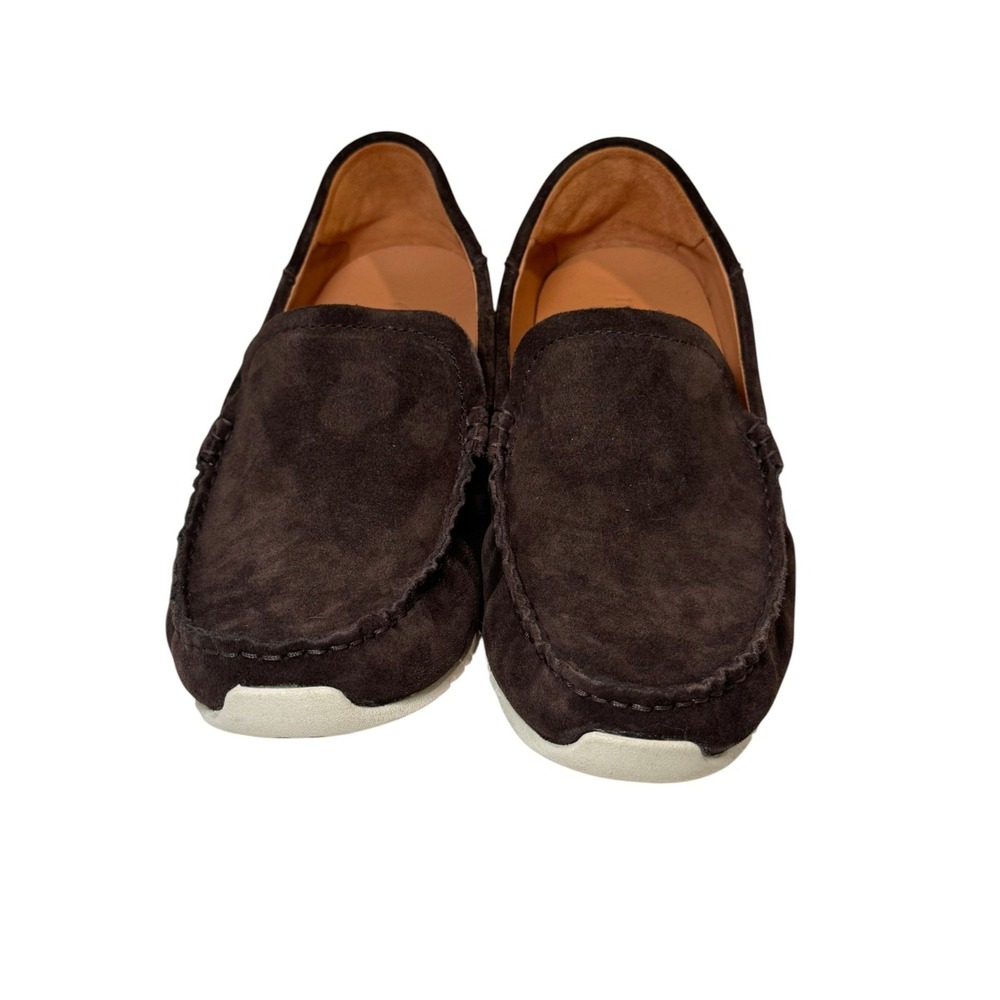 OluKai Ka'a Loafer Men's Size 8.5 W Wide Dark Brown Suede Slip-On Shoes NEW - Picture 6 of 8